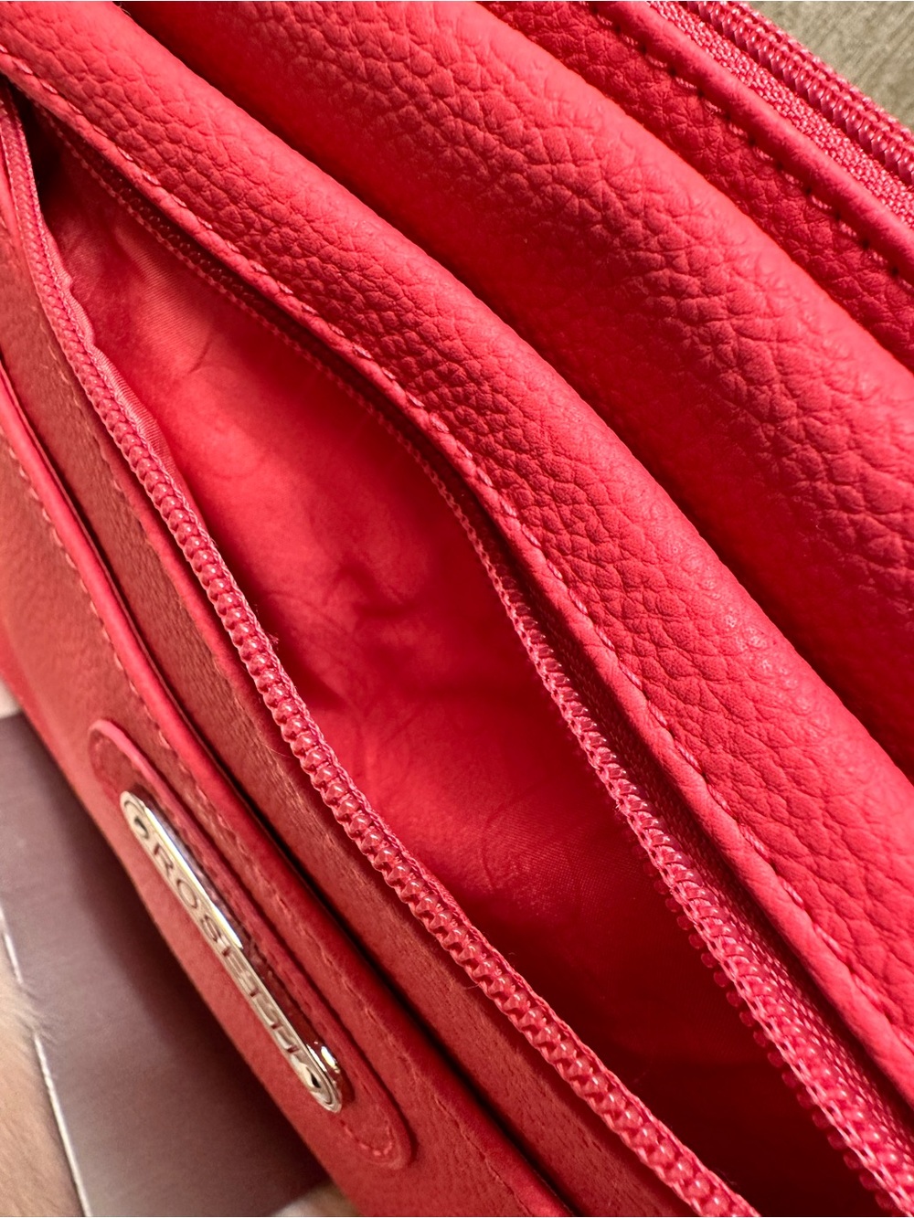 NWOT Rosetti Bright Coral Shoulder Crossbody Bag - Picture 4 of 9